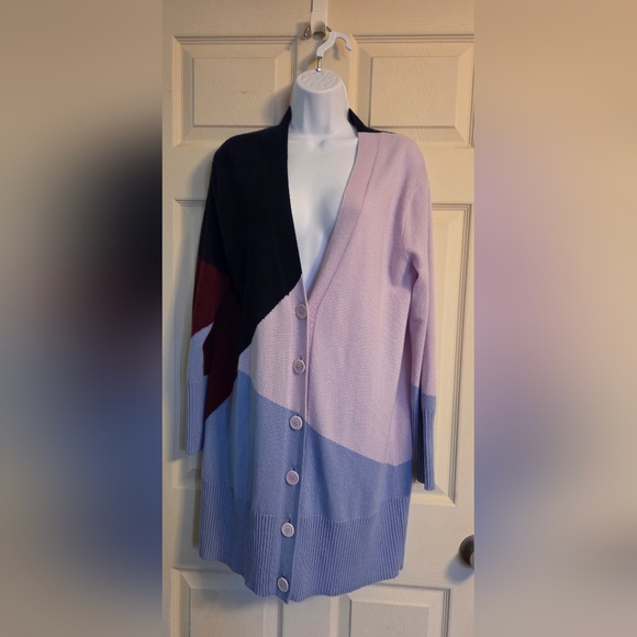 Jcrew Colorblock Cashmere Cardigan Small NWT